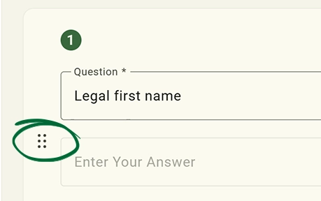 Arrange Questions screenshot